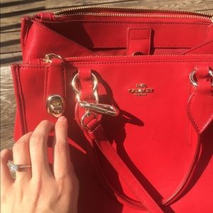Red Coach Bag